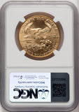 1990 $50 1 oz Gold Eagle NGC MS70 Hand-Signed by Mike Castle Lady Liberty